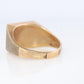 10k Gold ONYX ring. Large Onyx DASON Signet ring.
