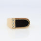 14k Gold ONYX ring. Unique Onyx and diamond Signet or Pinky ring.
