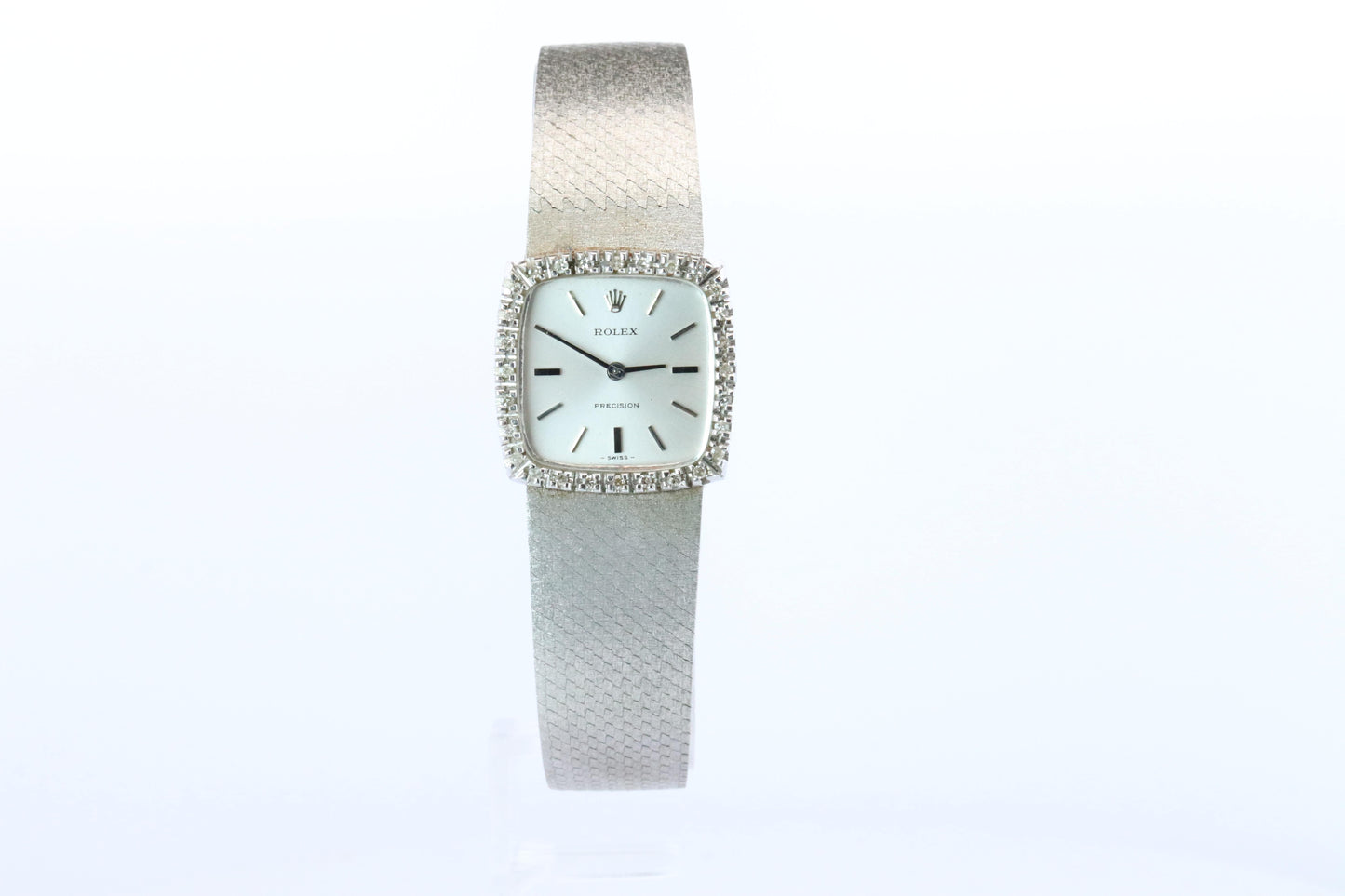 Genuine Rolex Watch. Diamond Bezel 1971 Ladies Manual ROLEX 2611 Precision