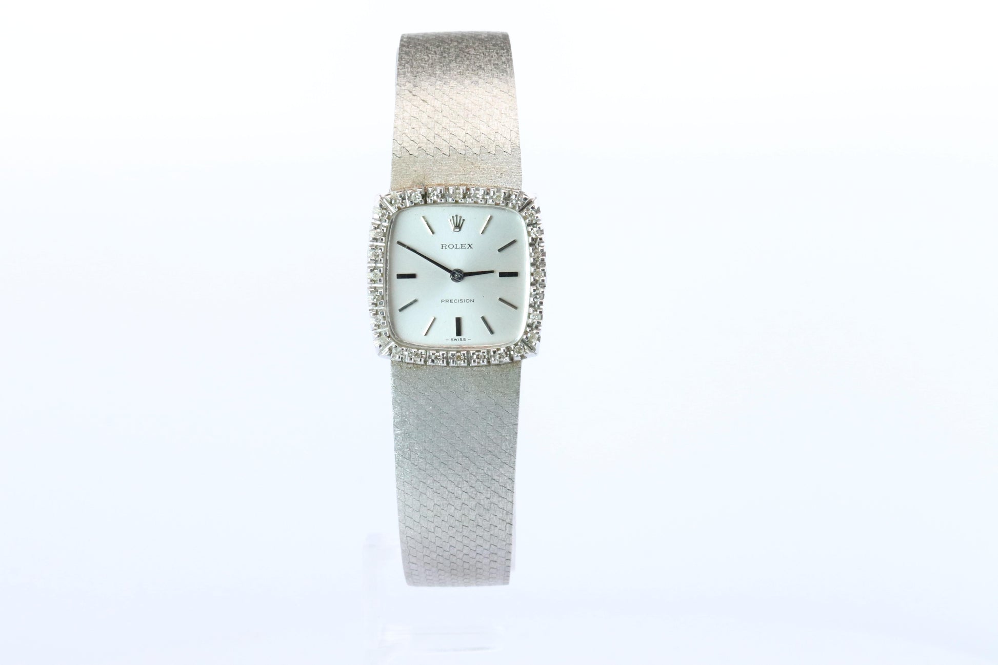Genuine Rolex Watch. Diamond Bezel 1971 Ladies Manual ROLEX 2611 Precision
