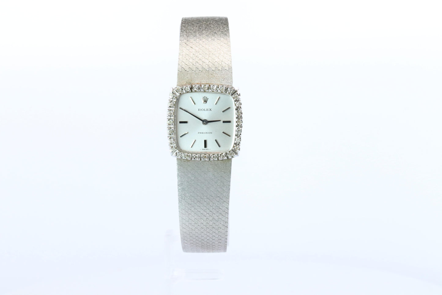 Genuine Rolex Watch. Diamond Bezel 1971 Ladies Manual ROLEX 2611 Precision