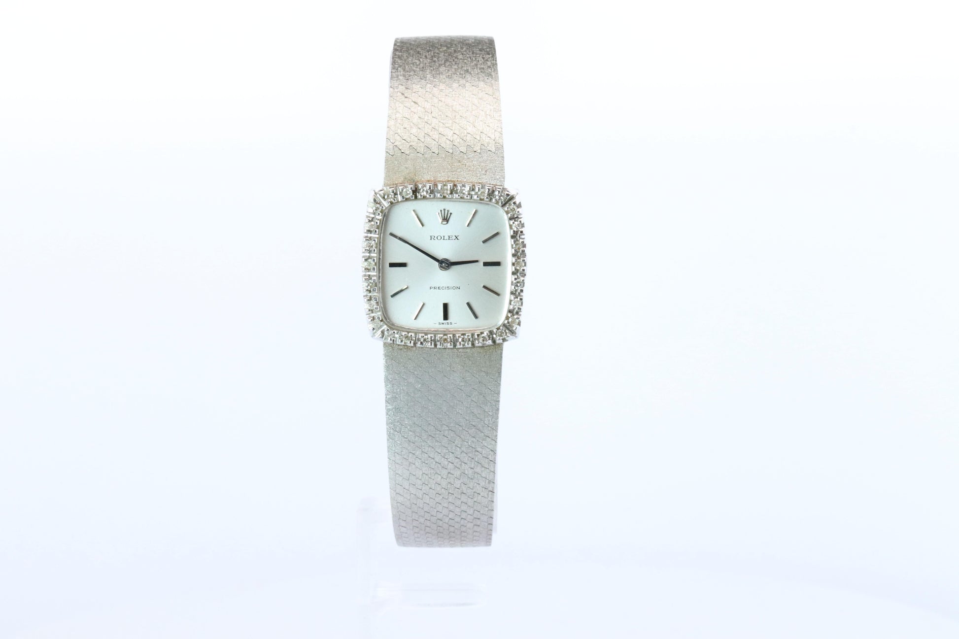 Genuine Rolex Watch. Diamond Bezel 1971 Ladies Manual ROLEX 2611 Precision