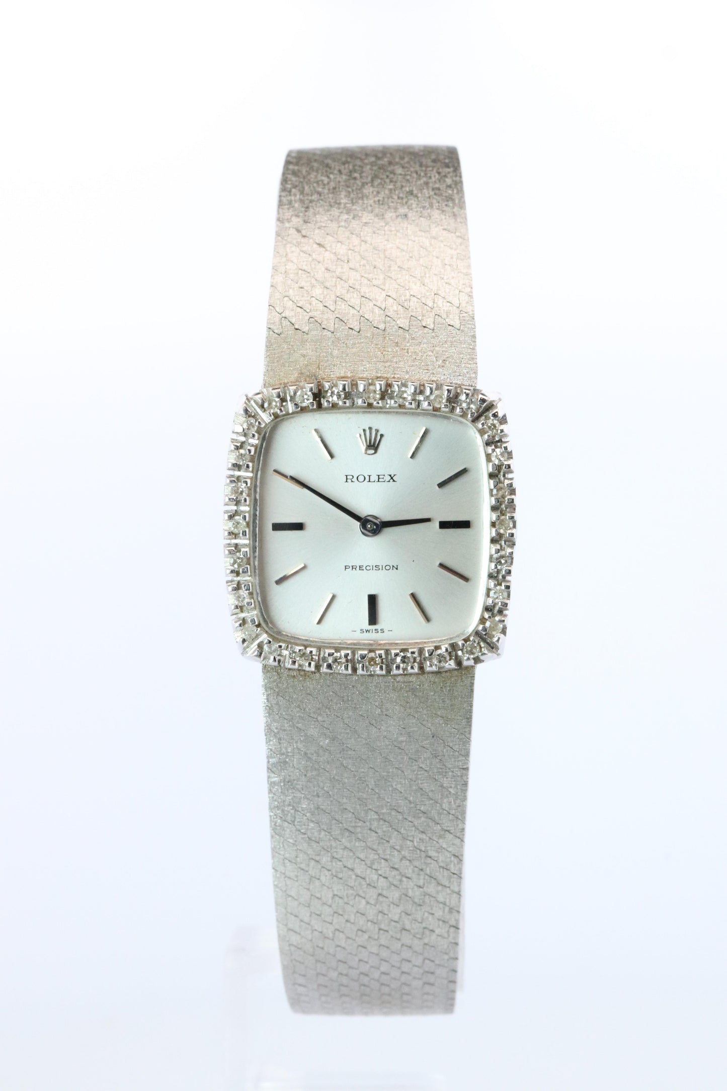 Genuine Rolex Watch. Diamond Bezel 1971 Ladies Manual ROLEX 2611 Precision