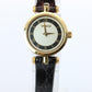 Vintage GUCCI Shelly Line Leather Watch Timepiece. 2000L Gucci Lane Black