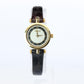 Vintage GUCCI Shelly Line Leather Watch Timepiece. 2000L Gucci Lane Black
