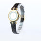 Vintage GUCCI Shelly Line Leather Watch Timepiece. 2000L Gucci Lane Black