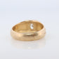 14k Oval Genuine Diamond Solitaire Ring. Ornate Oval Bezel Gypsy Set.