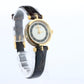 Vintage GUCCI Shelly Line Leather Watch Timepiece. 2000L Gucci Lane Black