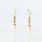 Tiffany & Co 18k Pearl Diamond Earrings. Diamond by the yard Drop Earrings.