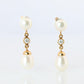 Tiffany & Co 18k Pearl Diamond Earrings. Diamond by the yard Drop Earrings.