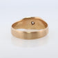 9k Genuine Diamond Solitaire Ring. 9k Star Gypsy set LW&G London