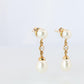 Tiffany & Co 18k Pearl Diamond Earrings. Diamond by the yard Drop Earrings.