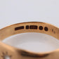 9k Genuine Diamond Solitaire Ring. 9k Star Gypsy set LW&G London