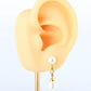 Tiffany & Co 18k Pearl Diamond Earrings. Diamond by the yard Drop Earrings.
