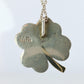Tiffany and Co Four Leaf Clover Pendant. 18k and Sterling Silver