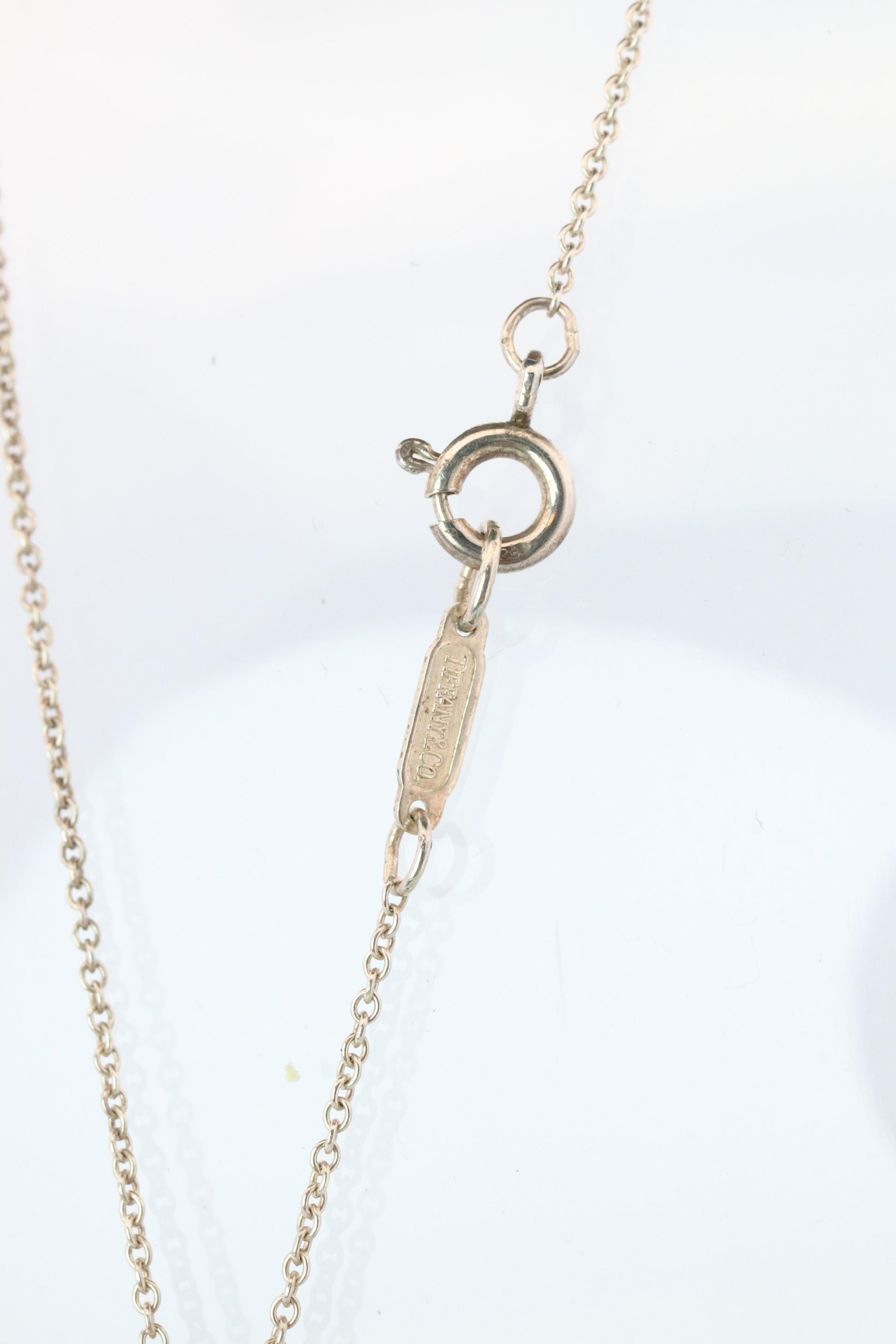 Tiffany and Co Four Leaf Clover Pendant. 18k and Sterling Silver