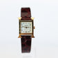 Genuine HERMES Heure H 1P Diamond HH1.102 Quartz Watch Gold.