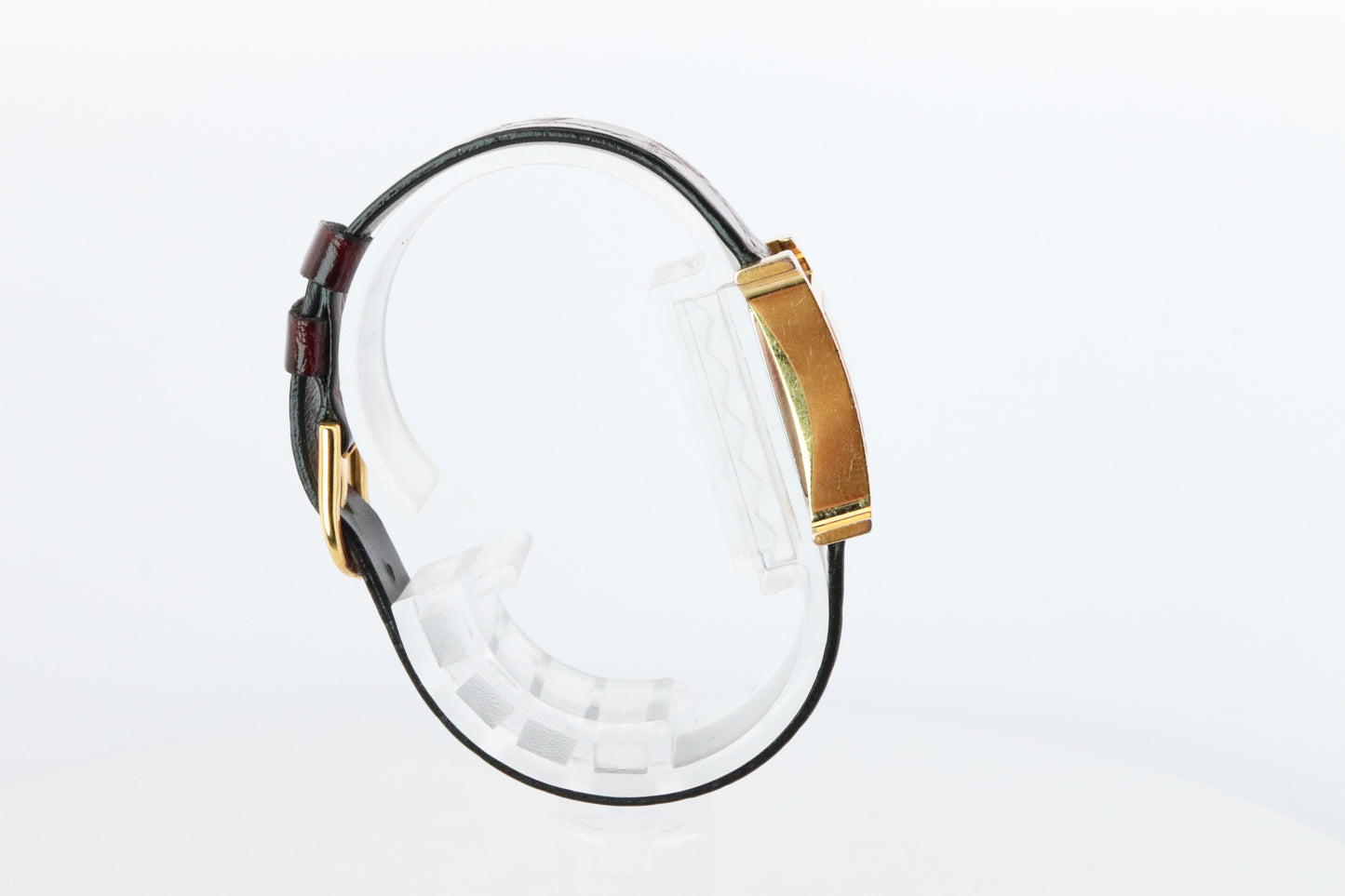 Genuine HERMES Heure H 1P Diamond HH1.102 Quartz Watch Gold.