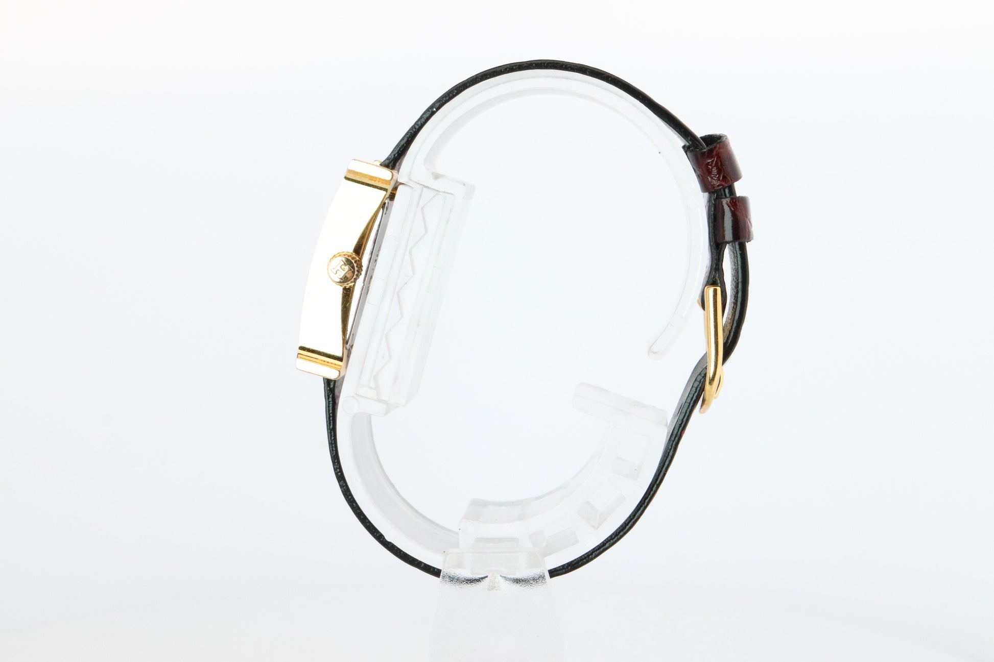 Genuine HERMES Heure H 1P Diamond HH1.102 Quartz Watch Gold.