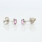 Tiffany & Co Kolor by the Yard Stud Earrings. T&CO Platinum Pink Sapphire Studs.
