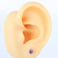 Tiffany & Co Kolor by the Yard Stud Earrings. T&CO Platinum Pink Sapphire Studs.