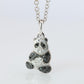18k POMELATTO Charm. 18k Panda Bear Diamond Pendant Bracelet Charm and Necklace