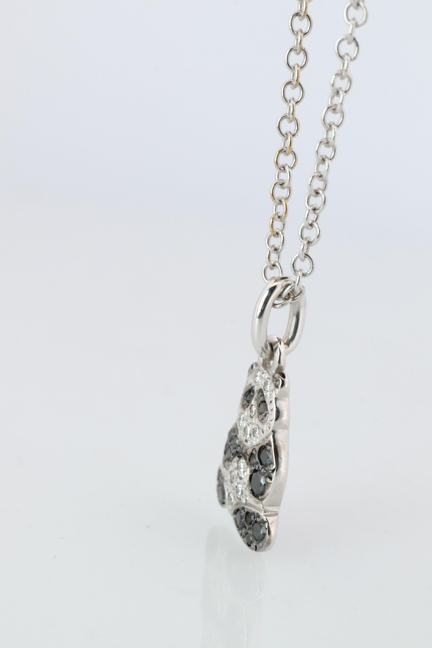 18k POMELATTO Charm. 18k Panda Bear Diamond Pendant Bracelet Charm and Necklace