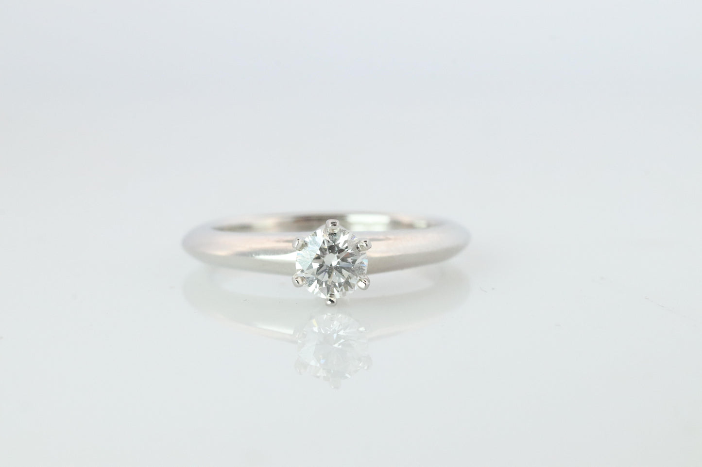 Certified Tiffany and Co Diamond Ring .24ct Tiffany Platinum Engagement ring