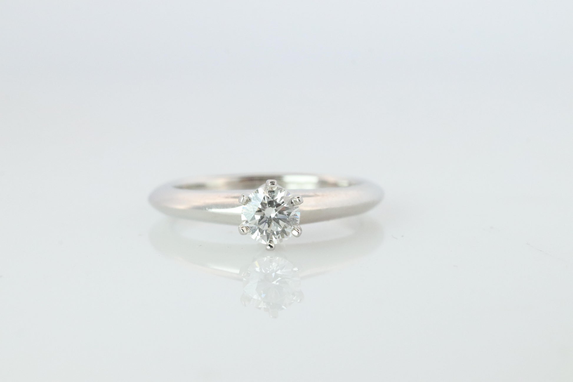 Certified Tiffany and Co Diamond Ring .24ct Tiffany Platinum Engagement ring