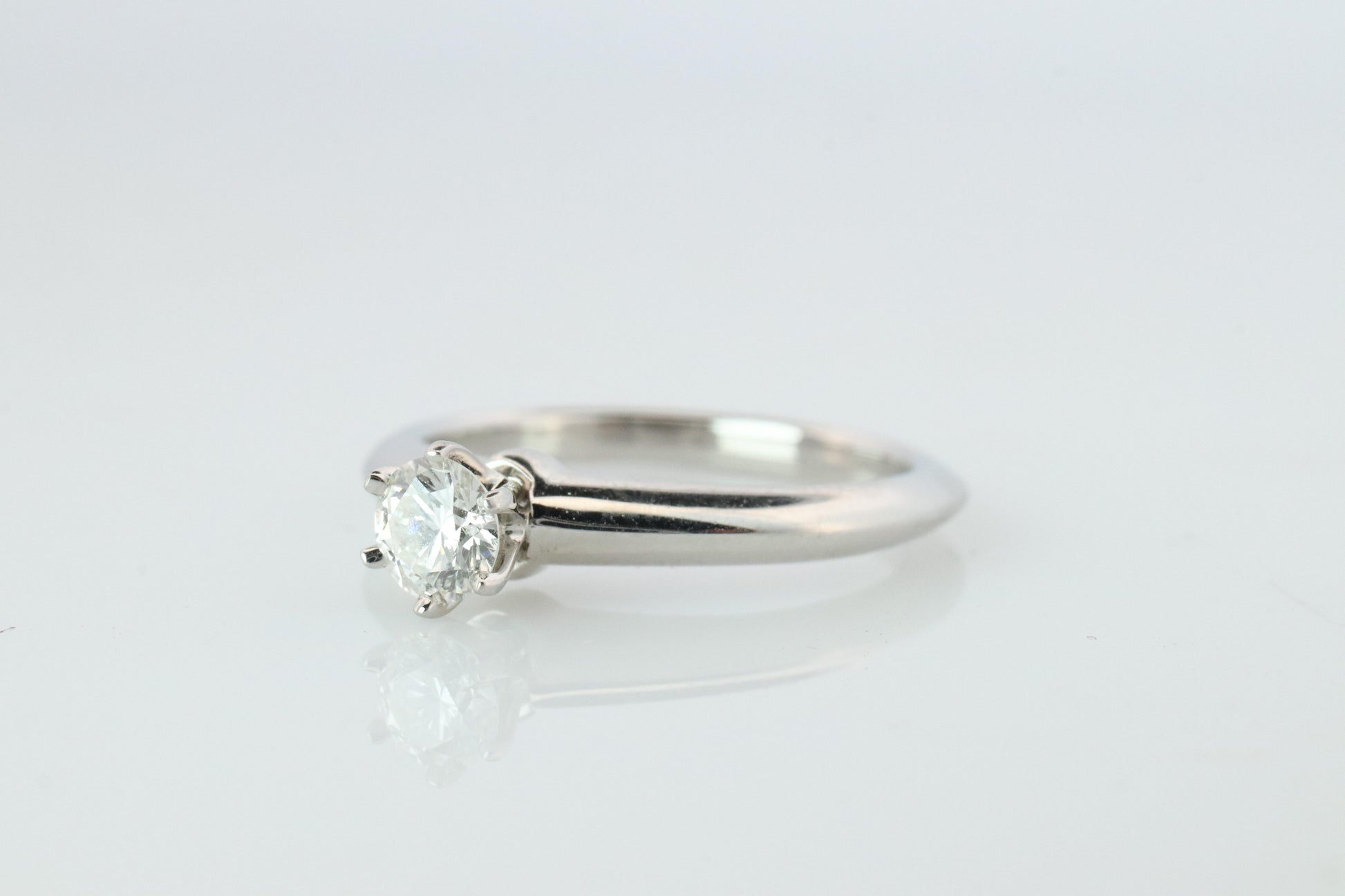 Certified Tiffany and Co Diamond Ring .24ct Tiffany Platinum Engagement ring