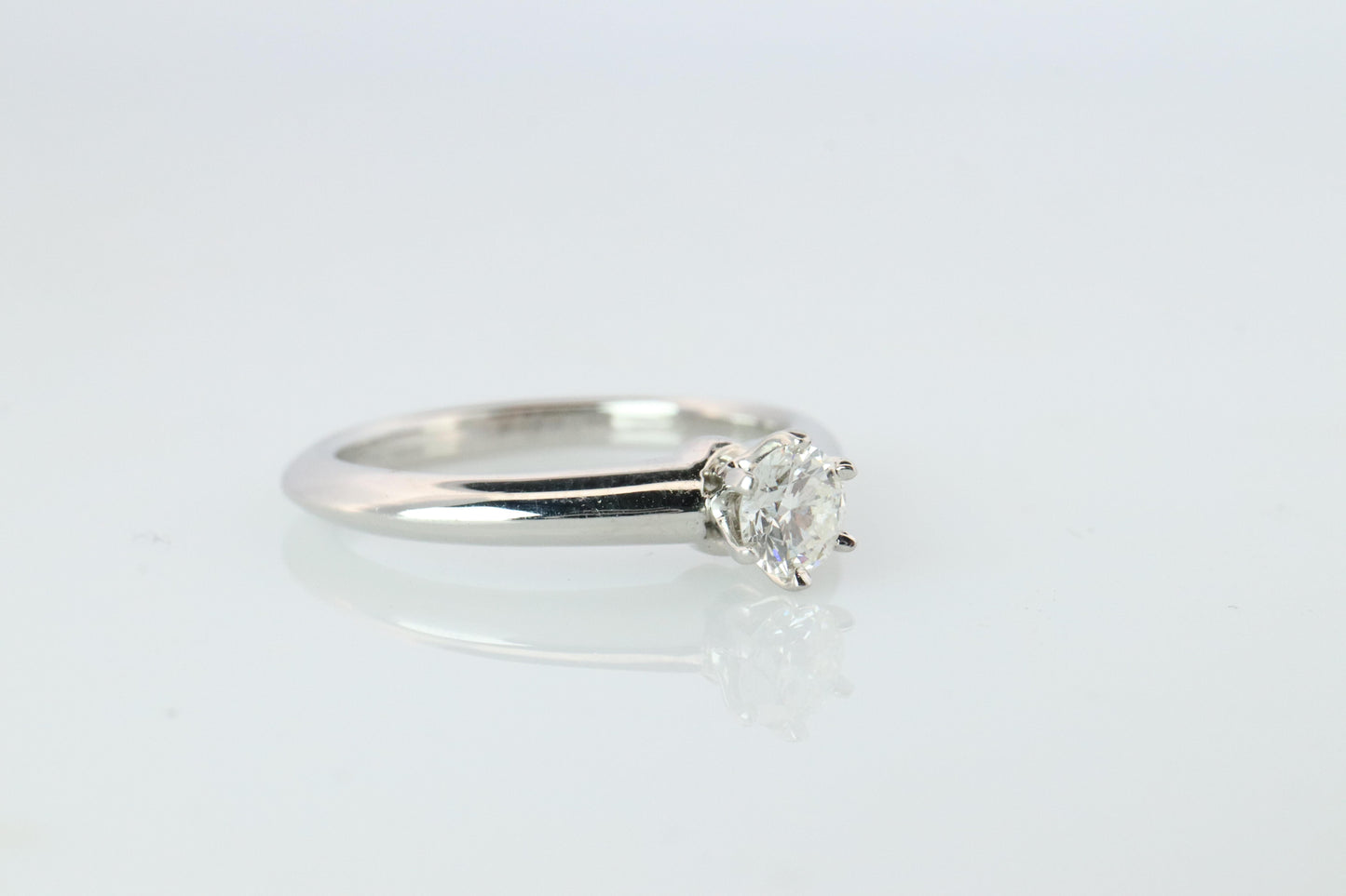 Certified Tiffany and Co Diamond Ring .24ct Tiffany Platinum Engagement ring