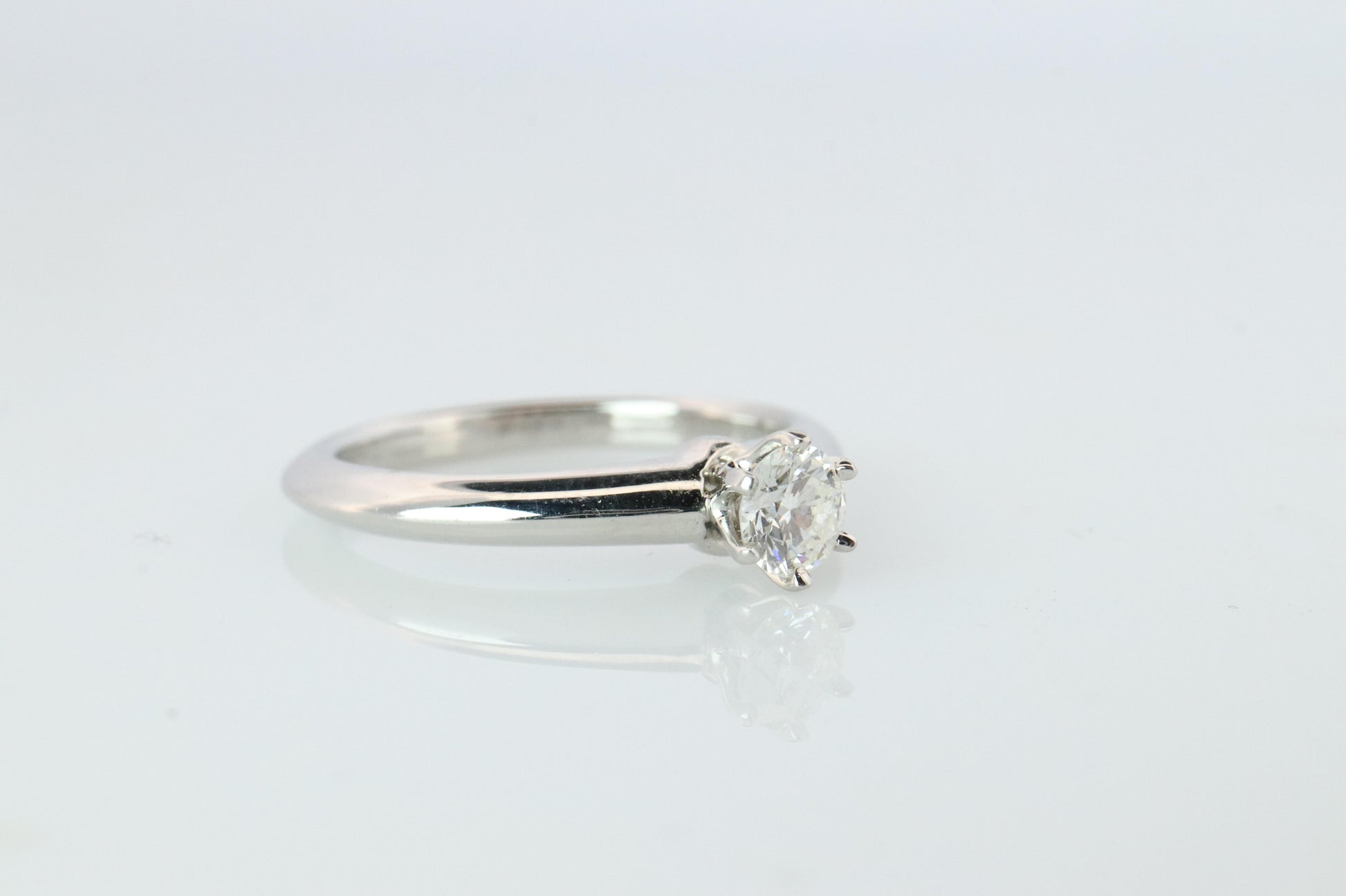 Certified Tiffany and Co Diamond Ring .24ct Tiffany Platinum Engagement ring