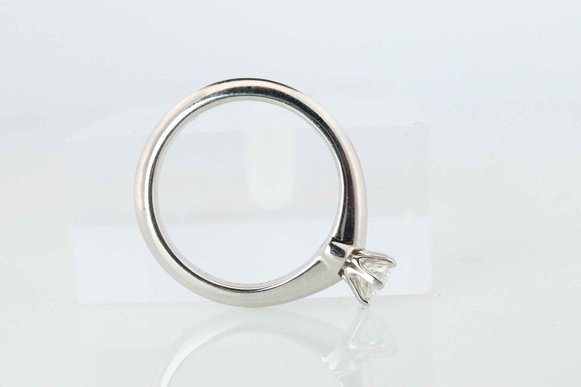 Certified Tiffany and Co Diamond Ring .24ct Tiffany Platinum Engagement ring