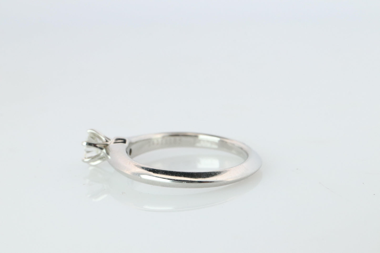 Certified Tiffany and Co Diamond Ring .24ct Tiffany Platinum Engagement ring