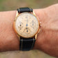 Universal Geneve 12494 Compax. 18k YG Universal Chrono Mechanical Vintage Watch.