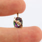 10k 12k Black Hills Gold Mystic Topaz Pendant. Black Hills Gold Vine Charm