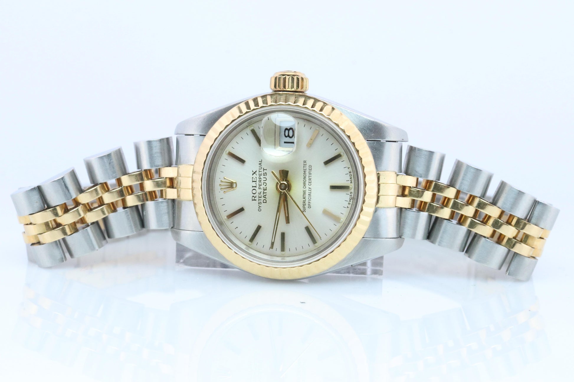 Genuine Rolex 69173 Oyster Perpetual DateJust Watch. Ladies ROLEX Multitone
