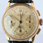 Universal Geneve 12494 Compax. 18k YG Universal Chrono Mechanical Vintage Watch.