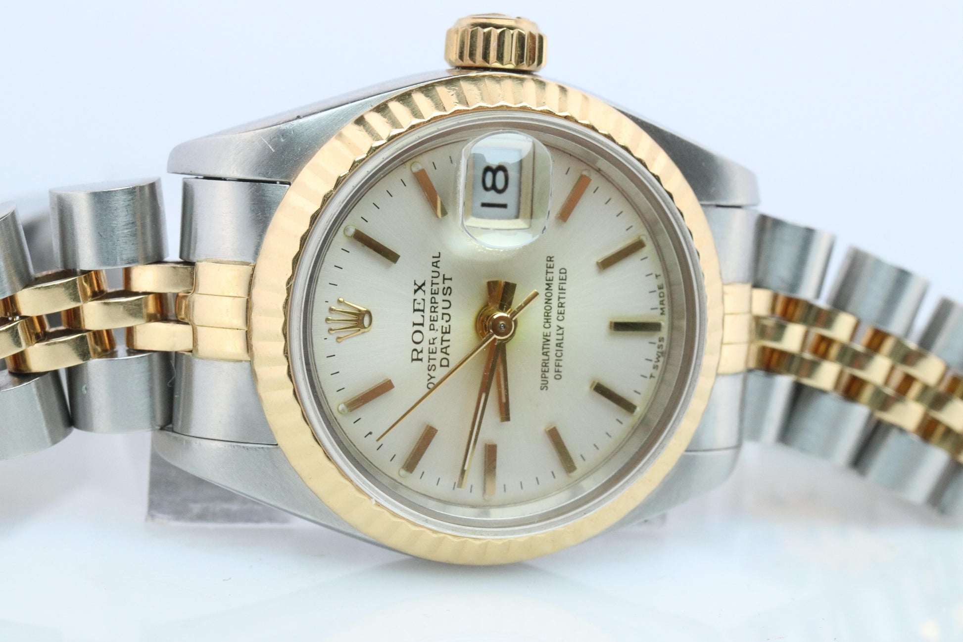 Genuine Rolex 69173 Oyster Perpetual DateJust Watch. Ladies ROLEX Multitone