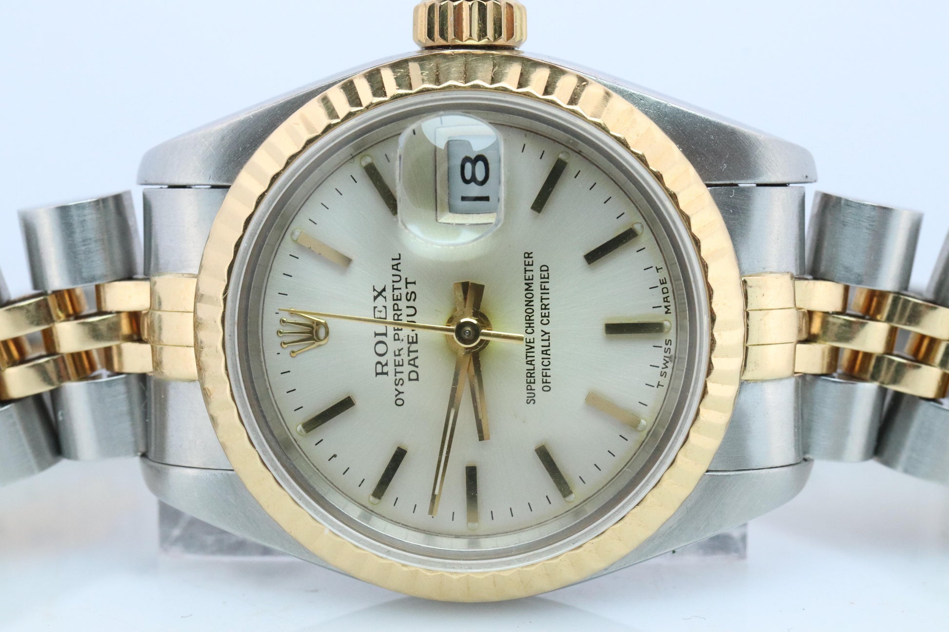 Genuine Rolex 69173 Oyster Perpetual DateJust Watch. Ladies ROLEX Multitone