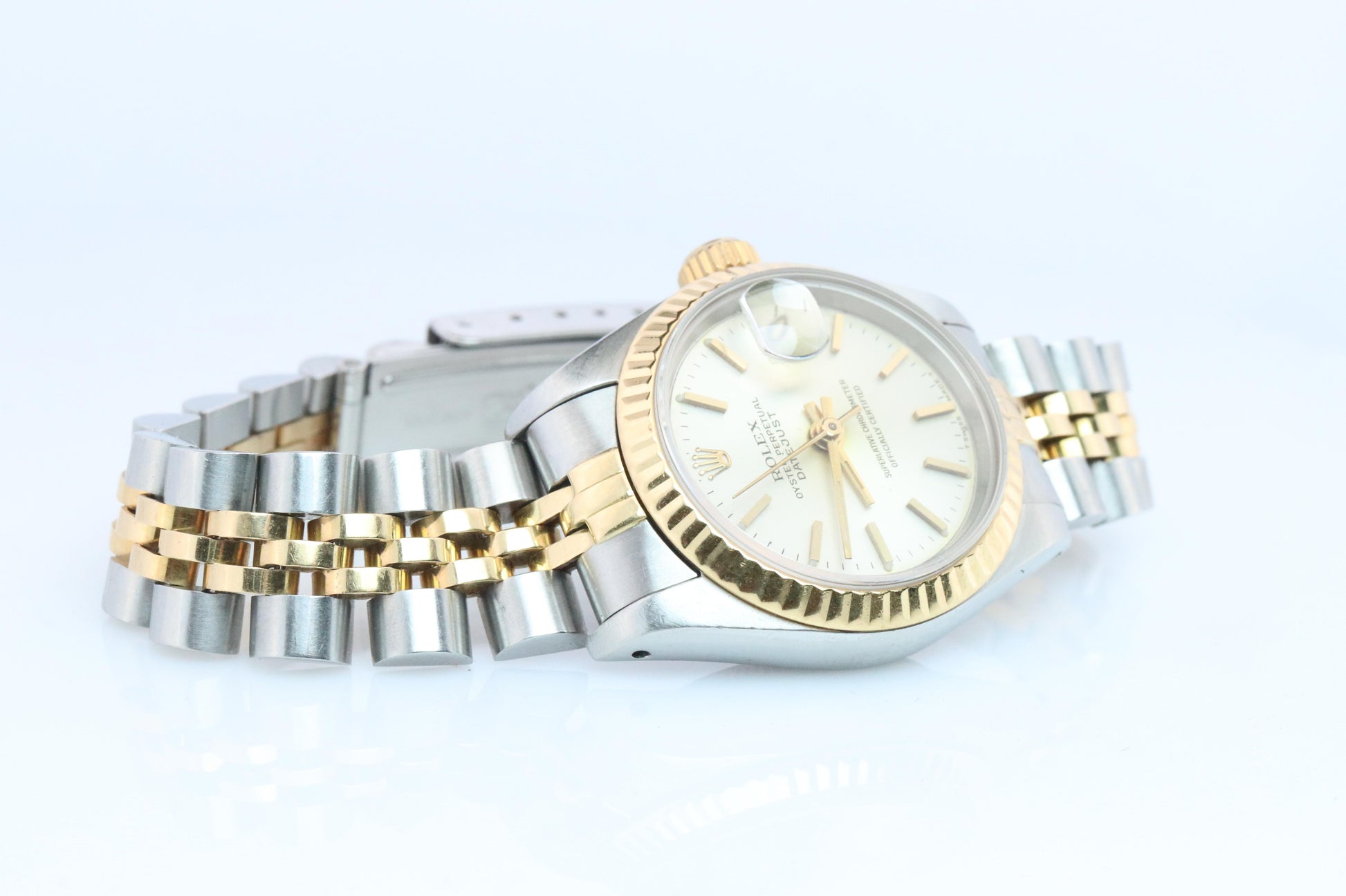 Genuine Rolex 69173 Oyster Perpetual DateJust Watch. Ladies ROLEX Multitone