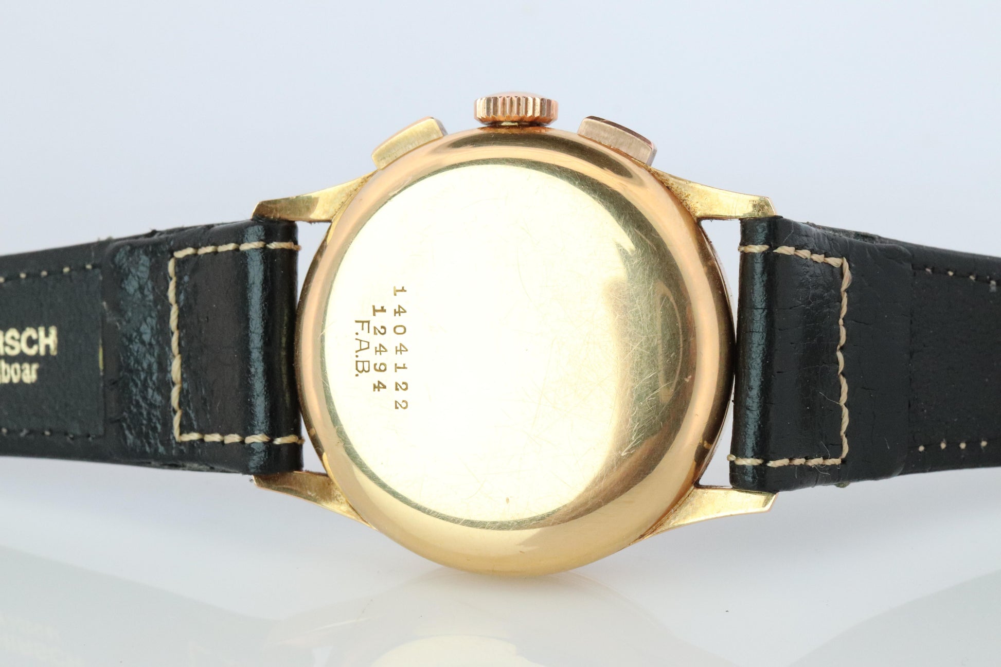 Universal Geneve 12494 Compax. 18k YG Universal Chrono Mechanical Vintage Watch.