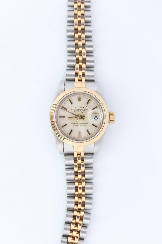 Genuine Rolex 69173 Oyster Perpetual DateJust Watch. Ladies ROLEX Multitone