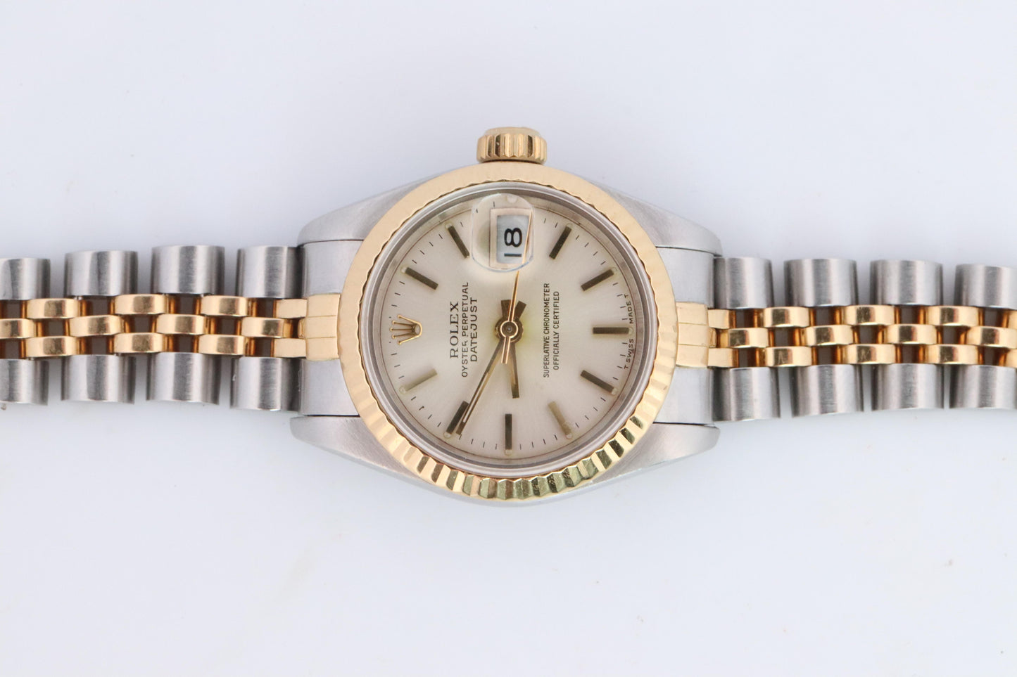 Genuine Rolex 69173 Oyster Perpetual DateJust Watch. Ladies ROLEX Multitone