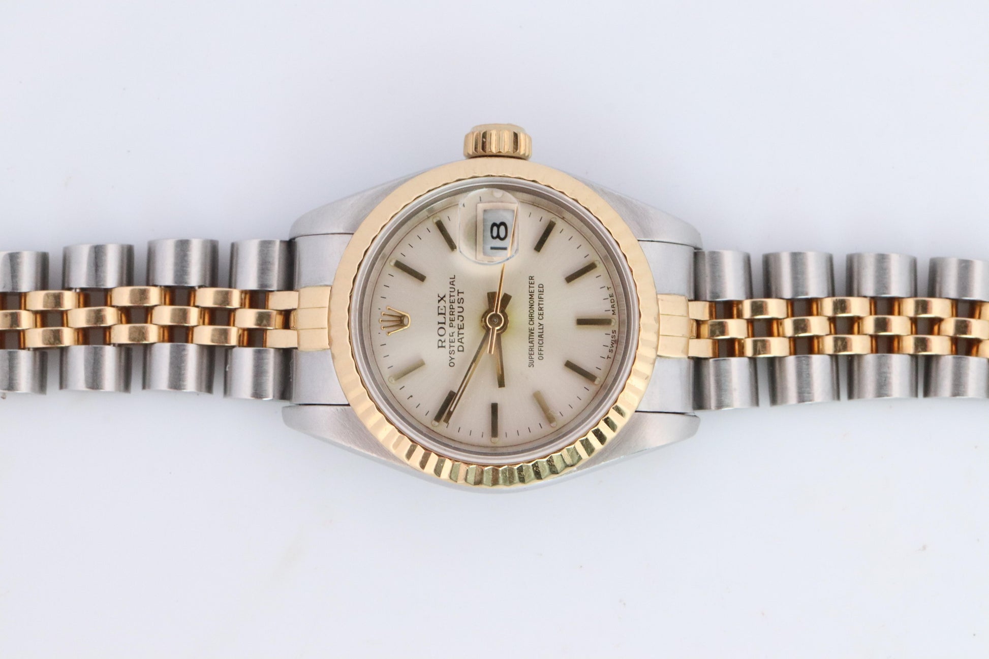 Genuine Rolex 69173 Oyster Perpetual DateJust Watch. Ladies ROLEX Multitone