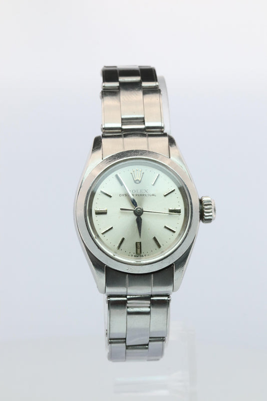 Genuine Rolex 6618 Watch. Ladies ROLEX Oyster Perpetual Automatic Wristwatch.