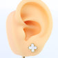 Van Cleef Arpels Sweet Alhambra Earrings Genuine VCA 18k YG Vintage Shell Studs