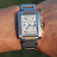 Vintage Cartier Tank Francaise Chronoflex Watch. Cartier 2303 Stainless Steel