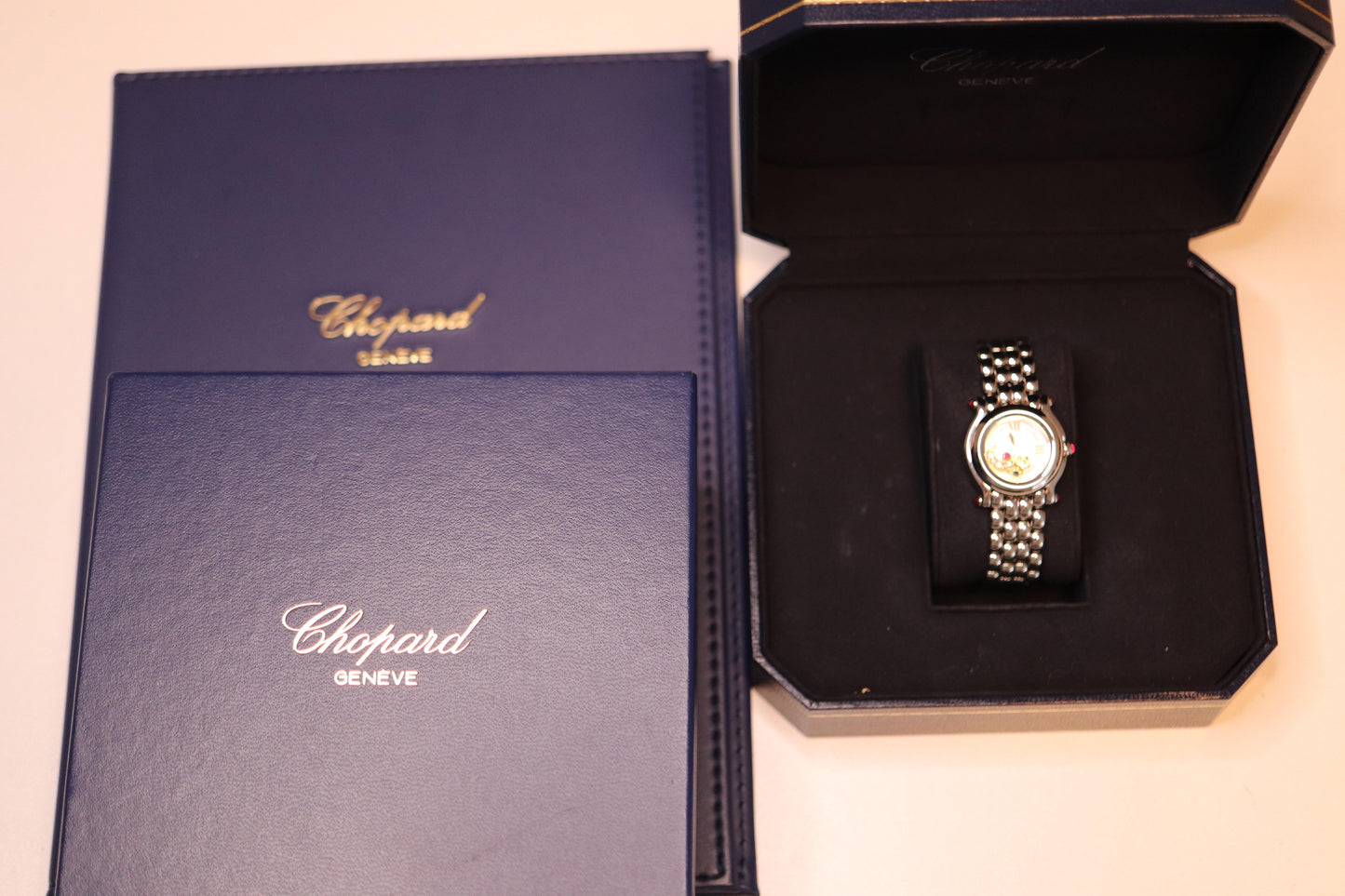 Chopard Happy Sport Moon and Stars Diamond Watch. Chopard LUC 27/8250-21 Ladies