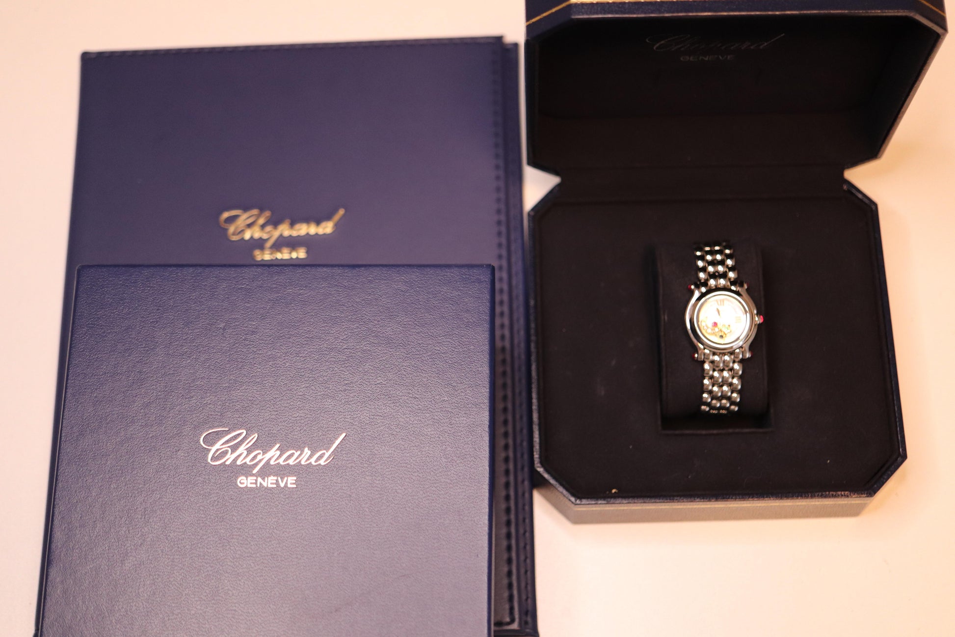 Chopard Happy Sport Moon and Stars Diamond Watch. Chopard LUC 27/8250-21 Ladies